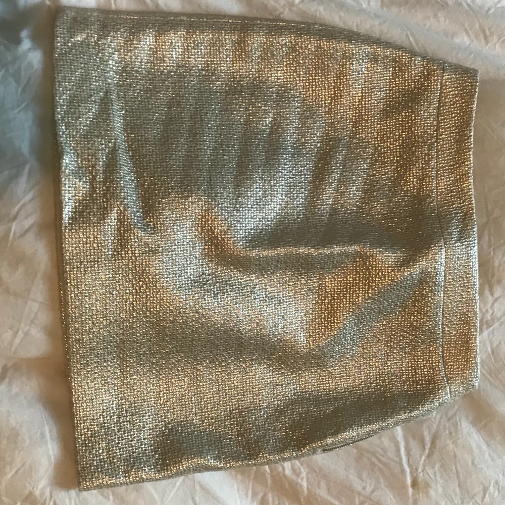 NWT Banana Republic metallic mini skirt NYE